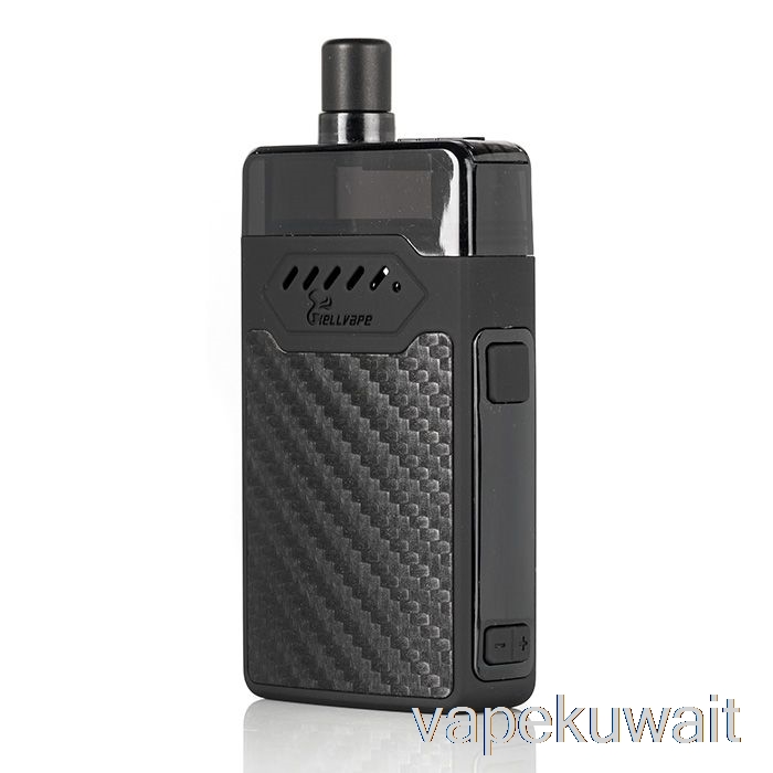 Hellvape Grimm 30W Pod System مجموعات جراب Vape من ألياف الكربون السوداء
